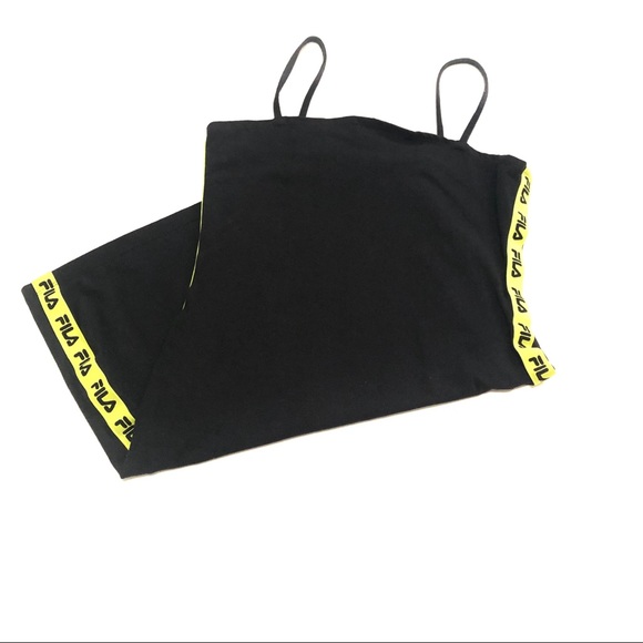 FILA UO BLACK & GREEN SIDE TAPE BODY CON DRESS - Picture 5 of 11